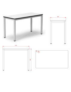 MESA RECTANGLE PLUS 180x65 cm. 2