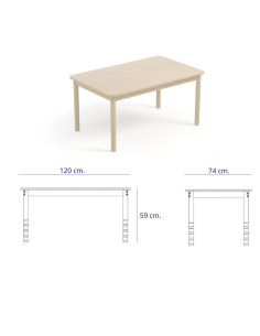 MESA TEO 120 x 74 BLANCA T0-T3 2