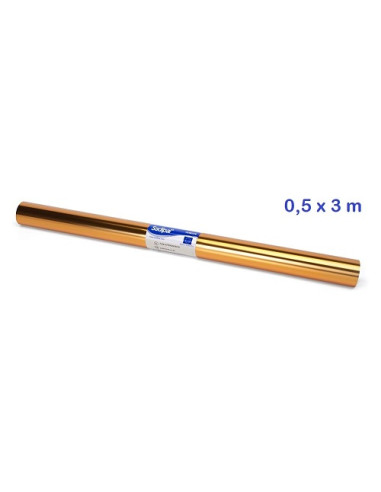 PLASTICO ADHESIVO 0.50x3 m ORO