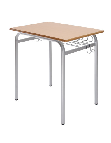 PUPITRE ESCOLAR 70x50x76 cm. GRIS/ROBLE