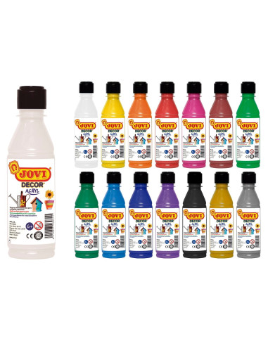 PINTURA JOVIDECOR ACRYL 250 ml BLANCA