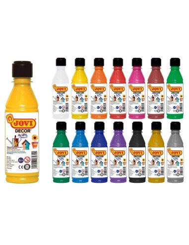 PINTURA JOVIDECOR ACRYL 250 ml AMARILLA