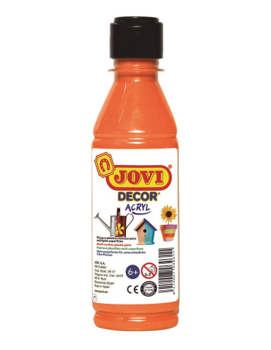 PINTURA JOVIDECOR ACRYL 250 ml NARANJA