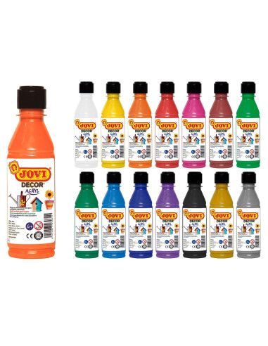 PINTURA JOVIDECOR ACRYL 250 ml NARANJA