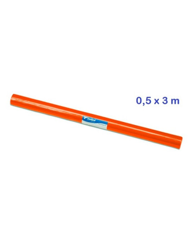 PLASTICO ADHESIVO 0.50x3 m NARANJA