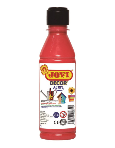 PINTURA JOVIDECOR ACRYL 250 ml BERMELLÓN