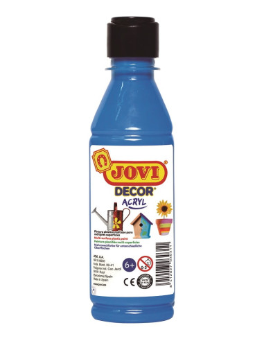 PINTURA JOVIDECOR ACRYL 250 ml AZUL CYAN