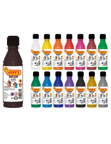 PINTURA JOVIDECOR ACRYL 250 ml NEGRA