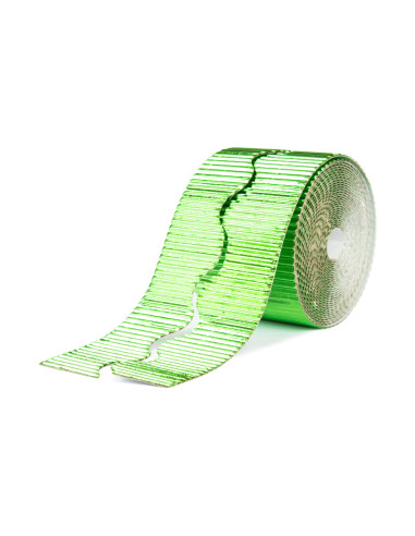 BORDE DECORATIVO CARTÓN METALIZADO VERDE