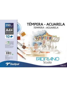 BLOC TEMPERA FABRIANO A4 10...