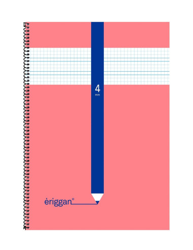 CUADERNO ERIGGAN Fº 80 h. 4 mm. 10 ud.