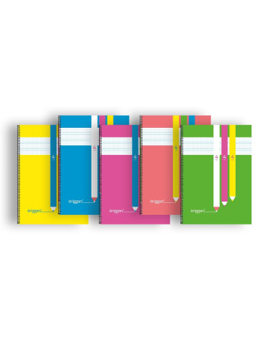 CUADERNO ERIGGAN Fº PP 80 h. 4 mm. 5 ud.