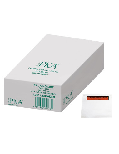 SOBRE PACKING LIST 180 X 140 MM 1000 UDS