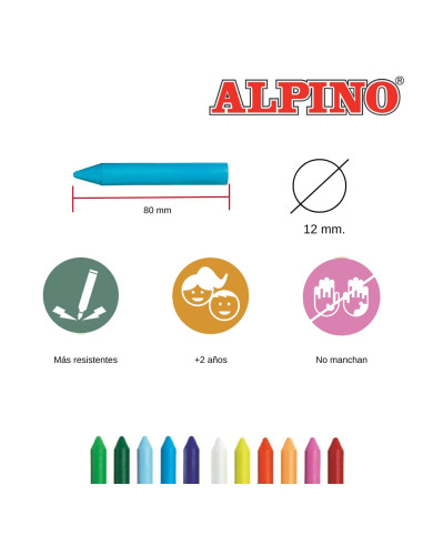 CERAS DACSCOLOR 12 colores