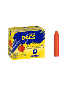 CERAS DACS 12 ceras NARANJA