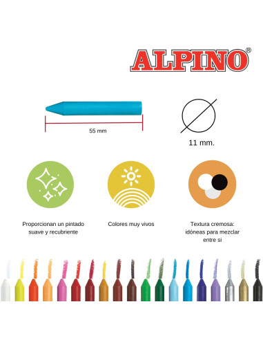 CERAS DACS 12 ceras ROSA