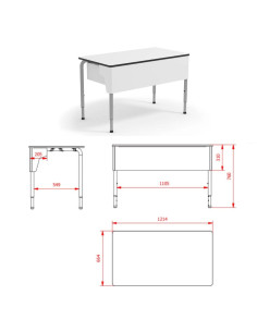 MESA PROFESOR RECTANGLE 2