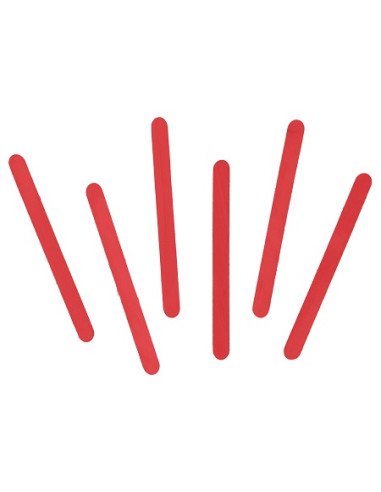 PALOS DE POLO MADERA ROJO 50 Uds.