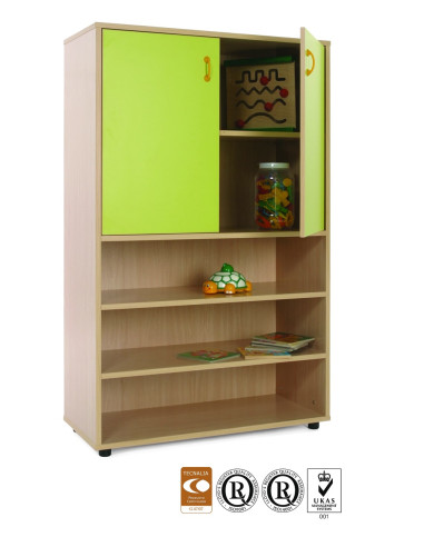 ESTANTERIA CON ARMARIO ALTO