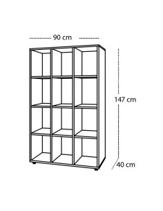 MUEBLE MEDIO 12 CASILLAS 2