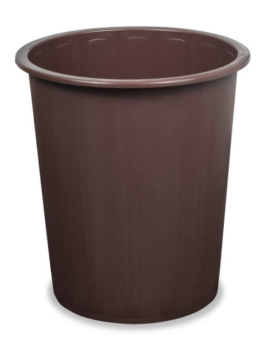 PAPELERA CERRADA FAIBO MARRÓN 14 L.