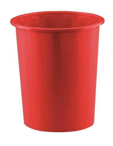PAPELERA CERRADA FAIBO ROJO 14 L.