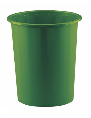 PAPELERA CERRADA FAIBO VERDE 14 L.