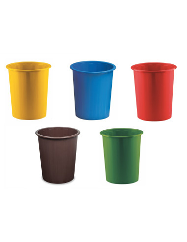 SET DE 5 PAPELERAS DE RECICLAJE