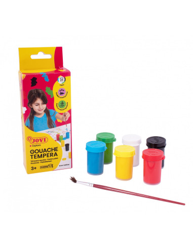 TÉMPERA ESCOLAR JOVI 6 COLORES