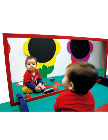 ESPEJO SEGURIDAD MADERA 100 x 65 cm....