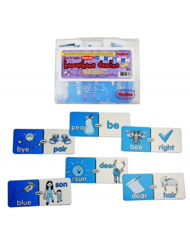 DOMINÓ HOMOPHONE INGLÉS HENBEA