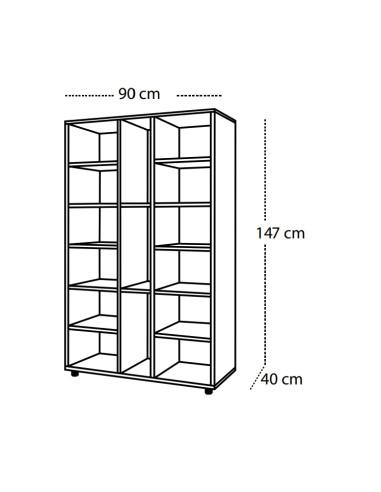 MUEBLE CASILLERO 15 CASILLAS