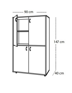 MUEBLE MEDIO 4 PUERTAS 2