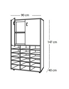 ARMARIO CON CASILLERO 2