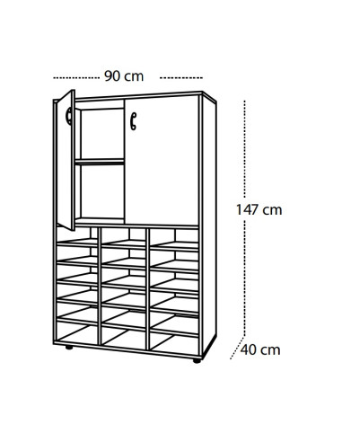 ARMARIO CON CASILLERO