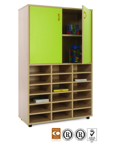 ARMARIO CON 18 CASILLAS