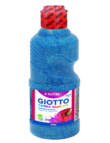 TÉMPERA GLITTER GIOTTO AZUL 250 ml
