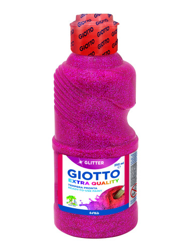 TÉMPERA GLITTER GIOTTO MAGENTA 250 ml