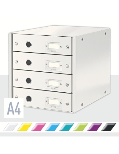 MODULO LEITZ PP 4 CAJONES BLANCO