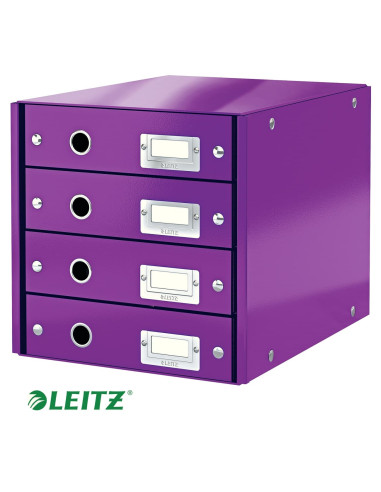 MODULO LEITZ PP 4 CAJONES VIOLETA