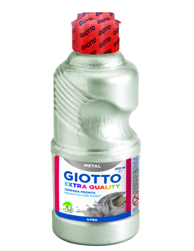 TÉMPERA METAL GIOTTO PLATA 250 ml