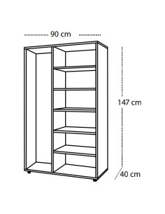 MUEBLE ESTANTERIA Y CUBETERO 2