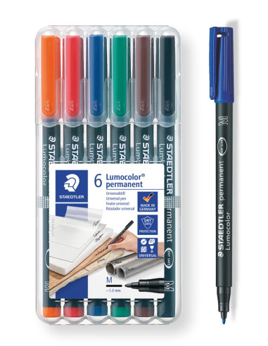 ROTULADOR LUMOCOLOR 317 M 6 COLORES