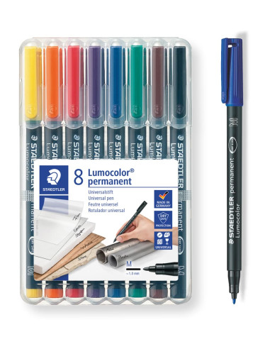 ROTULADOR LUMOCOLOR 317 M 8 COLORES