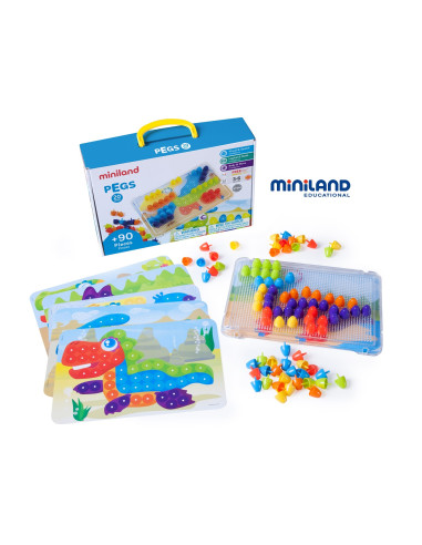 MALETÍN PEGS 20 mm 90 pzs MINILAND