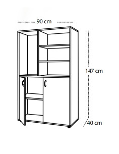 ARMARIO BAJO CON ESTANTES Y... 2