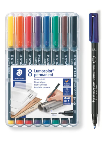 ROTULADOR LUMOCOLOR 318 F 8 COLORES