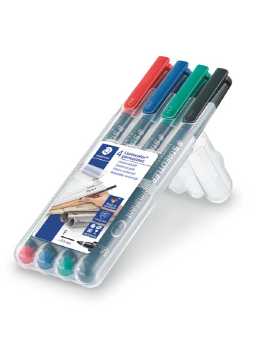 ROTULADOR LUMOCOLOR 318 F 4 COLORES