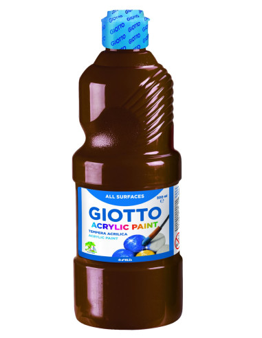 TÉMPERA ACRILICA GIOTTO MARRÓN 500 ml