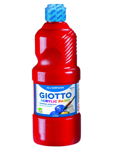 TÉMPERA ACRILICA GIOTTO ROJA 500 ml